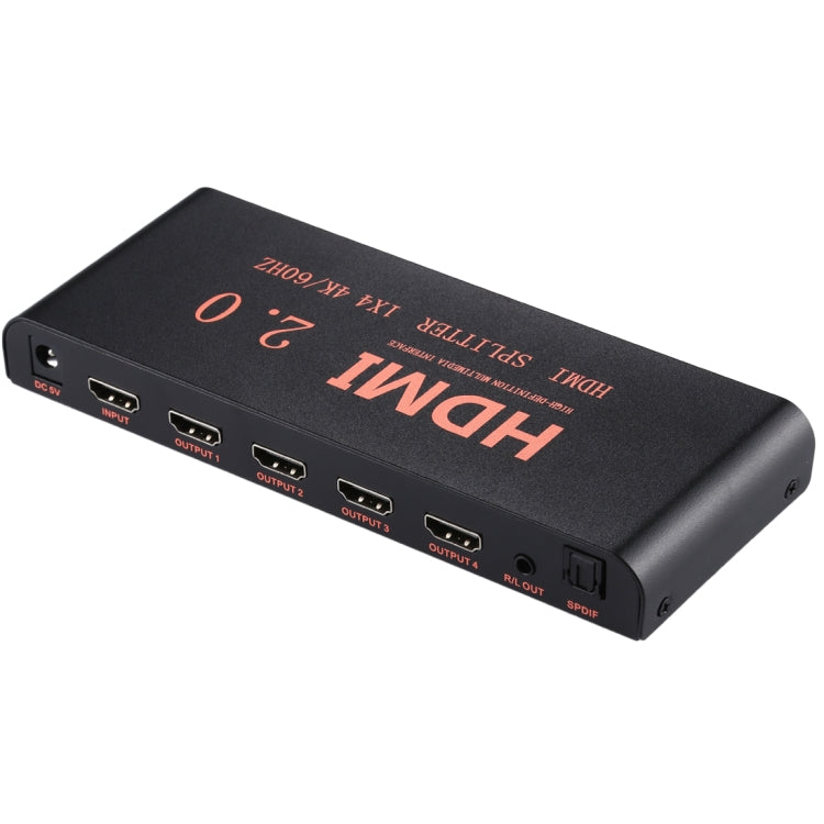 CY-042 1X4 HDMI 2.0 4K/60Hz Splitter, EU Plug