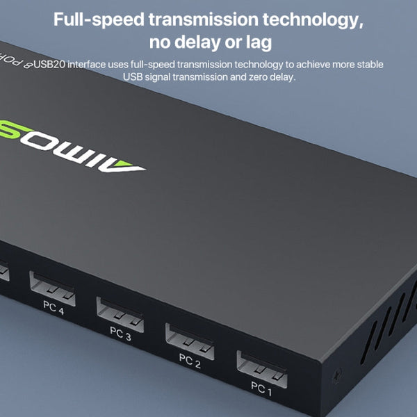 AIMOS AM-KM804 USB 8 In 4 Out Switch, AM-KM804