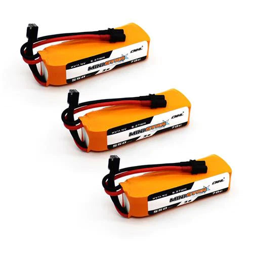 CNHL Ministar 550mAh 11.1V 3S 70C Lipo Battery XT30 (pack of 3)