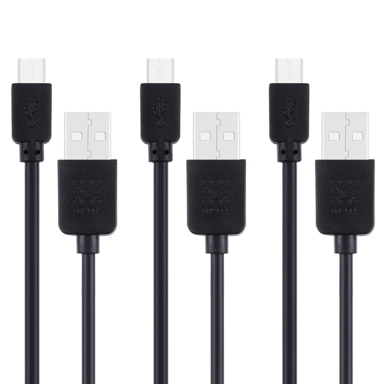 3 PCS HAWEEL 1m High Speed Micro USB to USB Data Sync Charging Cable Kits For Galaxy, Huawei, Xiaomi, LG, HTC and other Smart Phones