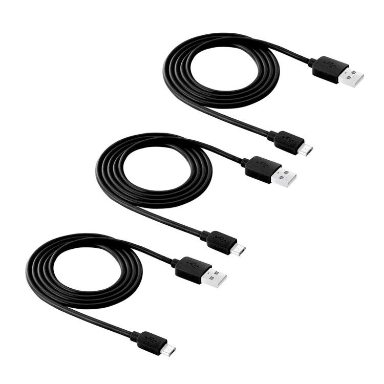 3 PCS HAWEEL 1m High Speed Micro USB to USB Data Sync Charging Cable Kits For Galaxy, Huawei, Xiaomi, LG, HTC and other Smart Phones