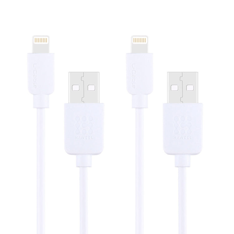 2 PCS HAWEEL 1m High Speed 8 pin to USB Sync and Charging Cable Kit for iPhone, iPad, 2pcs