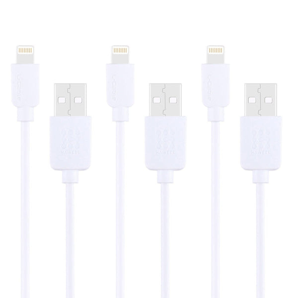 3 PCS HAWEEL 1m High Speed 8 pin to USB Sync and Charging Cable Kit for iPhone, iPad, 3pcs