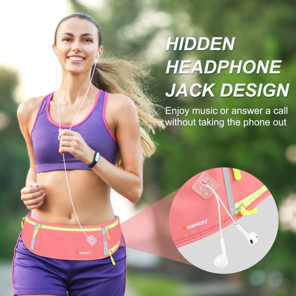 HAWEEL Running Belt Waist Fanny Pack Bag Sports Waterproof Waist Phone Pocket