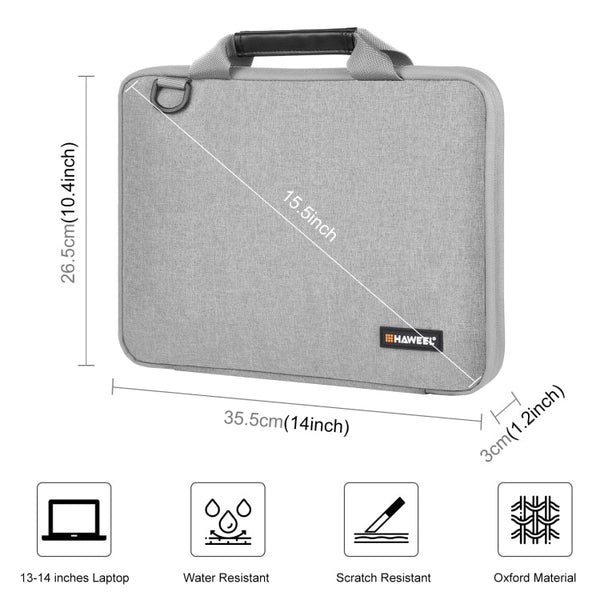 HAWEEL 13.0 inch-14.0 inch Briefcase Crossbody Laptop Bag For Macbook, Lenovo Thinkpad, ASUS, HP