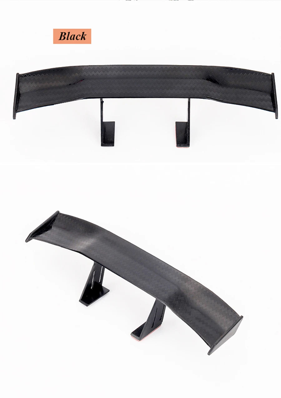 GT Style Carbon Look Car Rear Spoiler Mini Wing Small Model Decoration Auto Accessories Car styling Black Blue Red White Grey