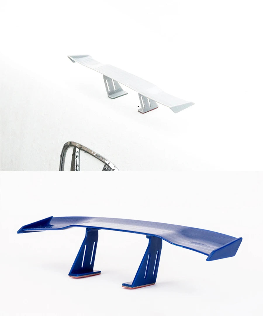 GT Style Carbon Look Car Rear Spoiler Mini Wing Small Model Decoration Auto Accessories Car styling Black Blue Red White Grey