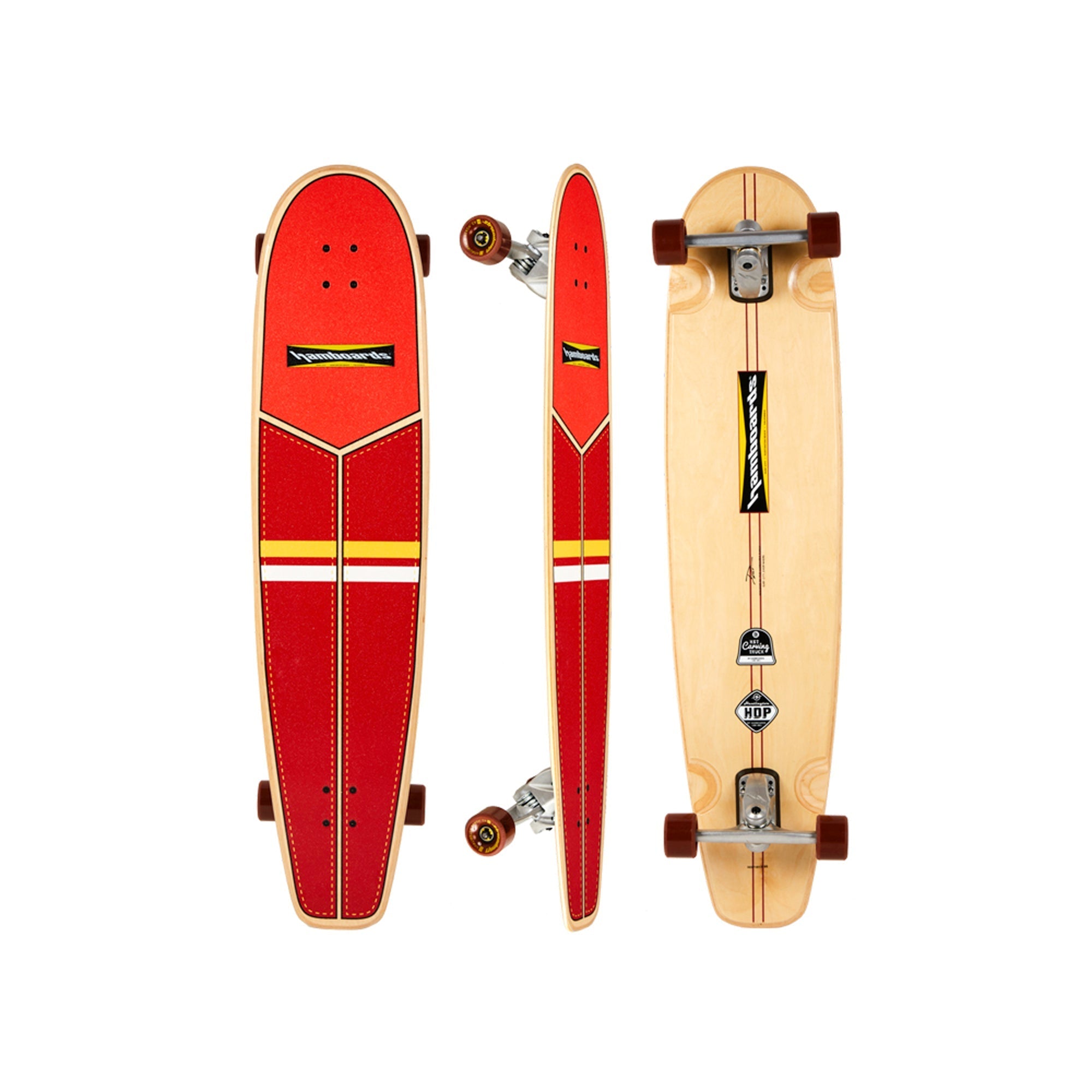 Hamboards - 45" The Huntington Hop - Red/Orange/Yellow/White