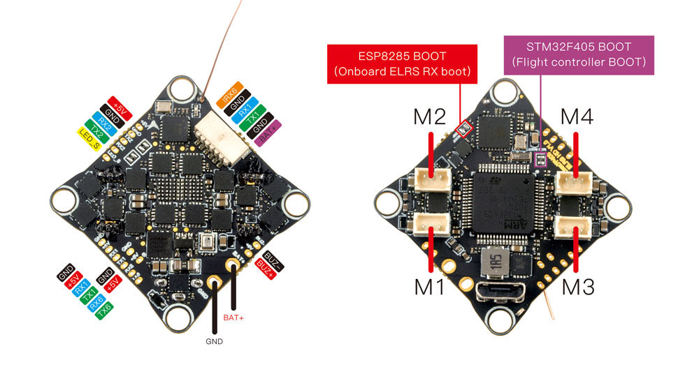 Happymodel CrazyF405HD ELRS AIO 12A Flight Controller