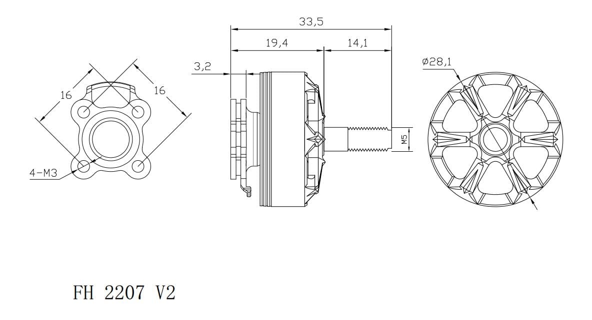 Xnova Freestyle Hard Line V2 2207 Brushless Motor (4 Pack)