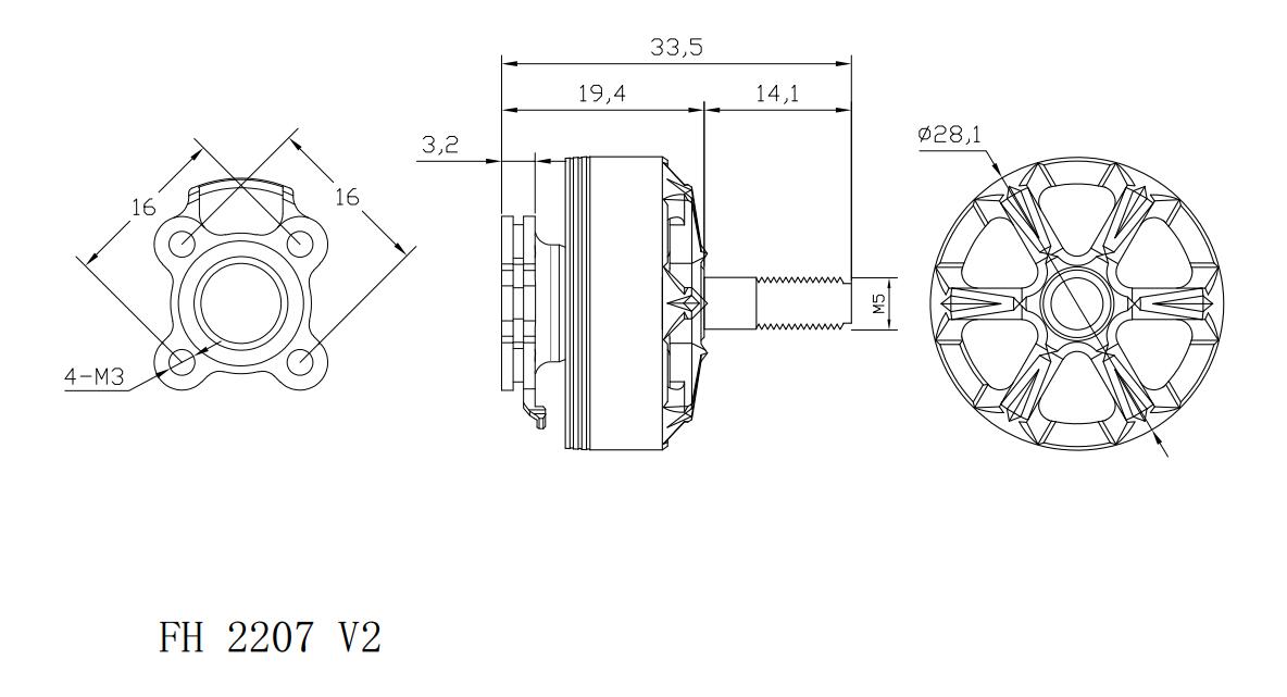 Xnova Freestyle Hard Line V2 2207 Brushless Motor (4 Pack)