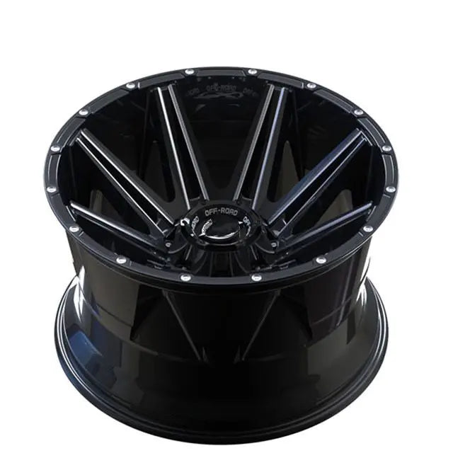 BOLUN x4 New Design concave off-road alloy wheels rims 20x12 / 5x150 / 6x139.7 for 4x4 USA Spec Matte Black