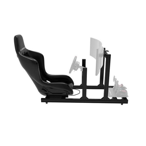 CAMMUS SS15 Cockpit Sim Racing Simulator Cockpit Frame Black Aluminium Car Driving Gaming Chair Seat Bracket Screen Steering Wheel Stand