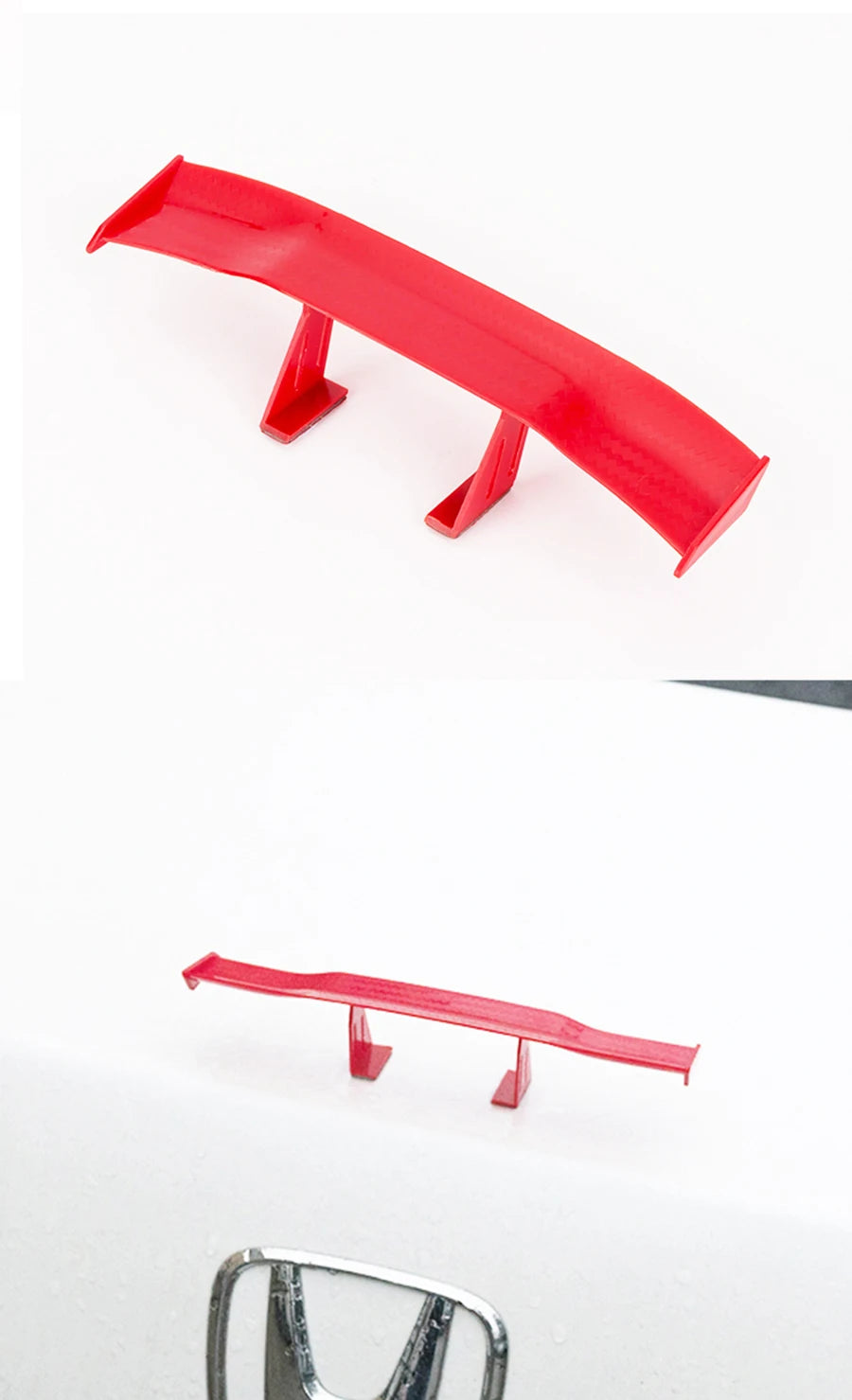 GT Style Carbon Look Car Rear Spoiler Mini Wing Small Model Decoration Auto Accessories Car styling Black Blue Red White Grey