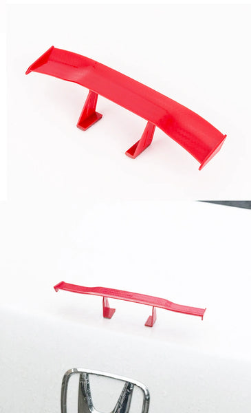 GT Style Carbon Look Car Rear Spoiler Mini Wing Small Model Decoration Auto Accessories Car styling Black Blue Red White Grey