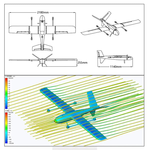 MFE HERO VTOL PNP Drone - 2180mm Wingspan