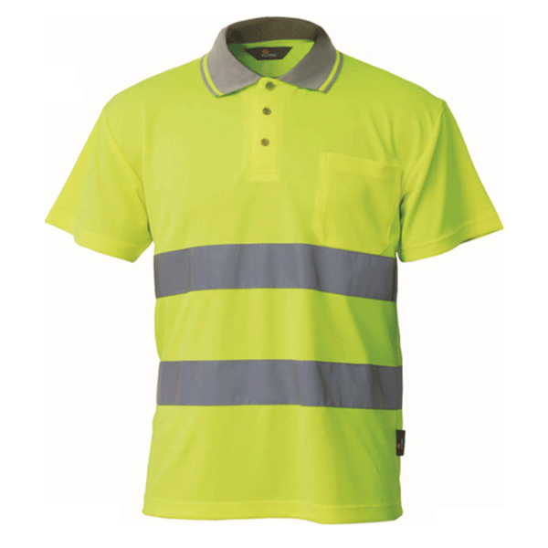 Herock Hi-Vis Reflective Polo T-Shirt Various Colours