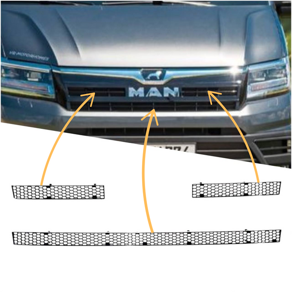 For MAN TGE Front Grille Honeycomb Inserts | Custom Van Grille Upgrade – Van-X