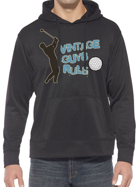 Vintage Guys Rule Golf Hoodie