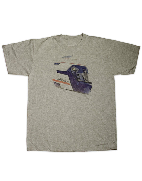 Alain Prost Race Helmet Print T Shirt