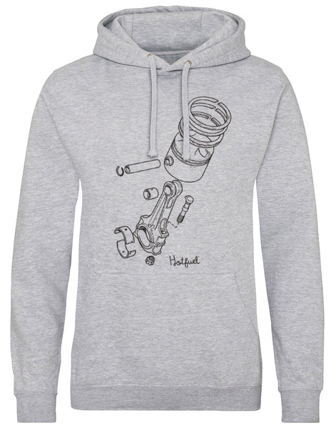 Hotfuel Exploded Piston Hoodie