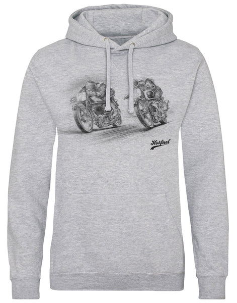 Norton v Triumph Race Print Hoodie
