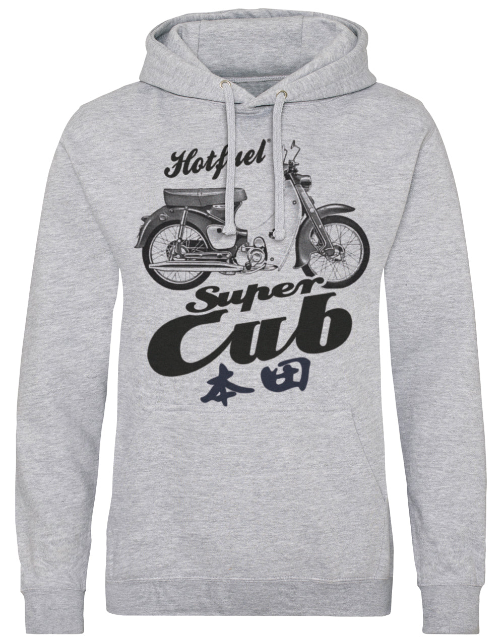 Super Cub Bike Print Hoodie
