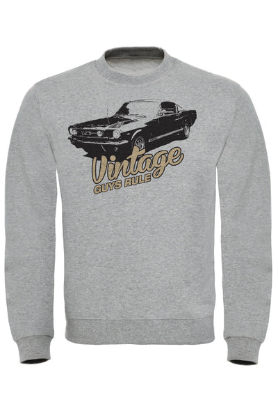 Vintage Guys Rule Mustang Sweatshirt
