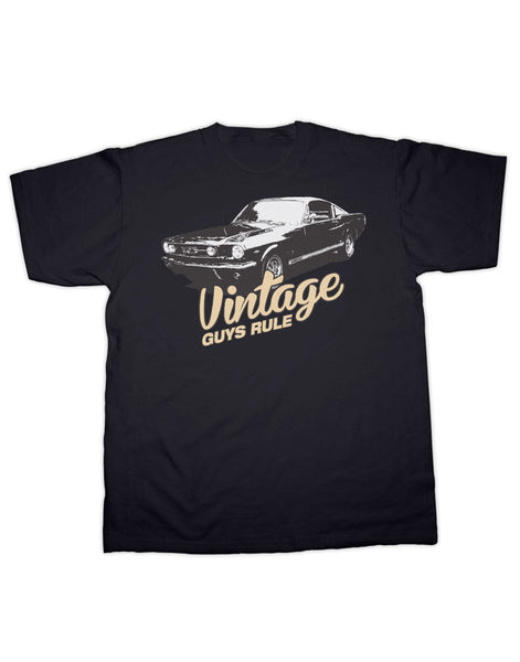 Vintage Guys Rule Mustang T Shirt