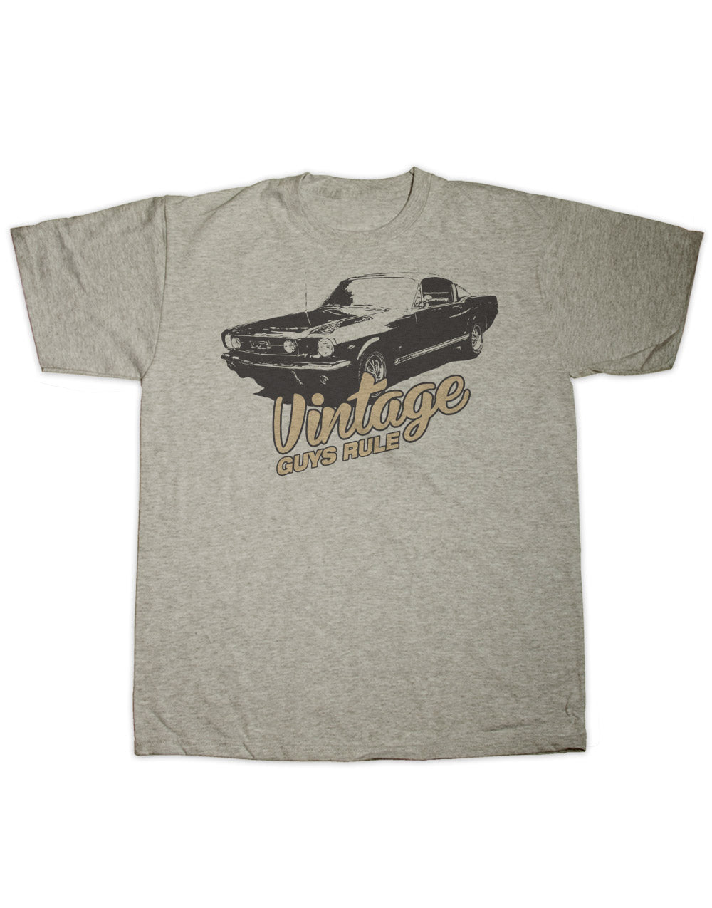 Vintage Guys Rule Mustang T Shirt