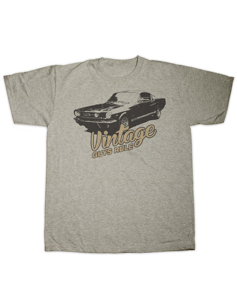 Vintage Guys Rule Mustang T Shirt