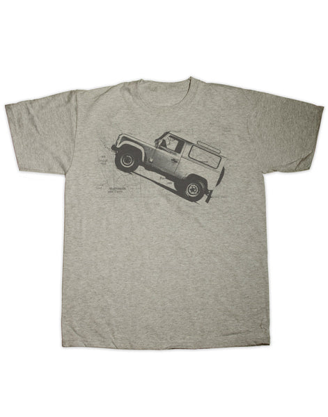 Defender Map Print T Shirt