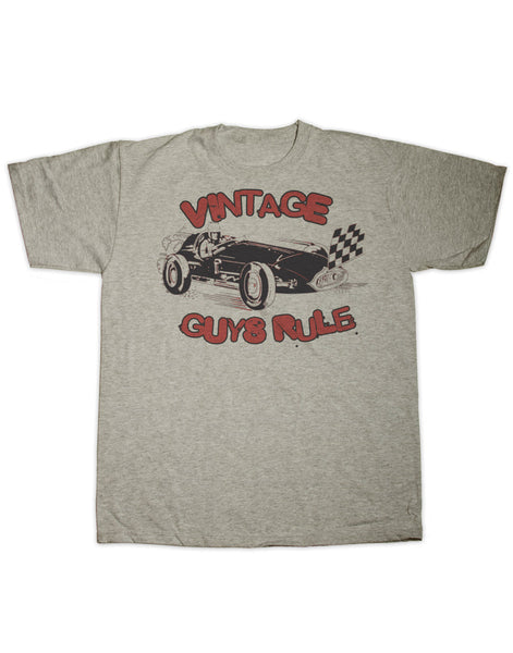 Vintage Guys Rule Racer T Shirt