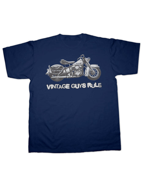 Vintage Guys Rule Biker T Shirt