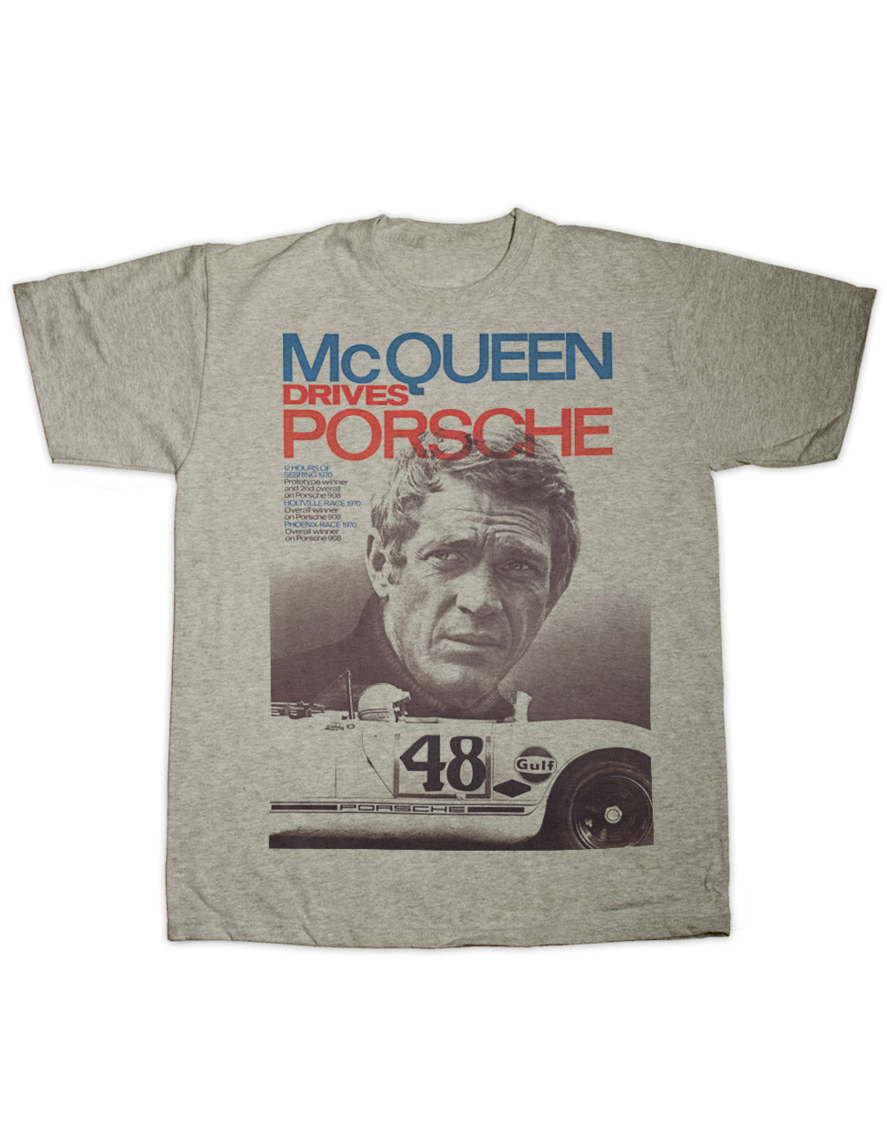 McQueen Drives Porsche T Shirt