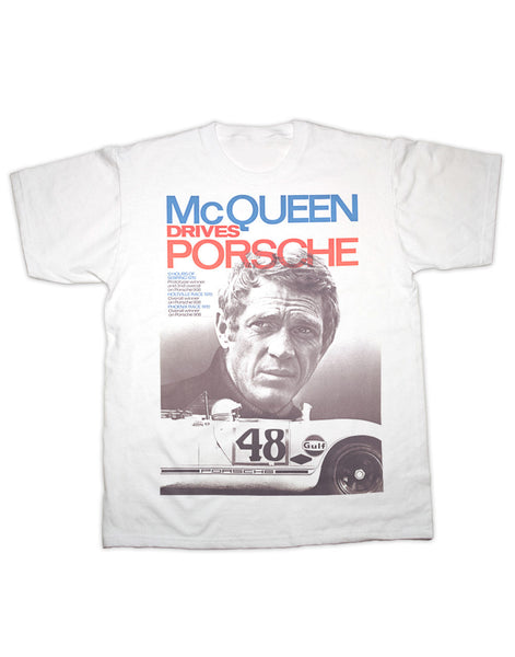 McQueen Drives Porsche T Shirt
