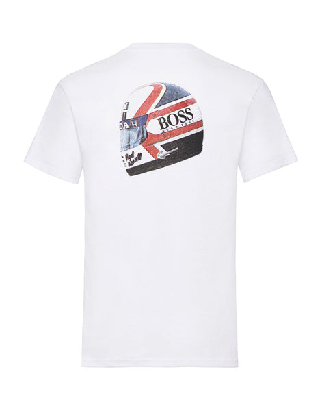Mansell Race Helmet Print T Shirt