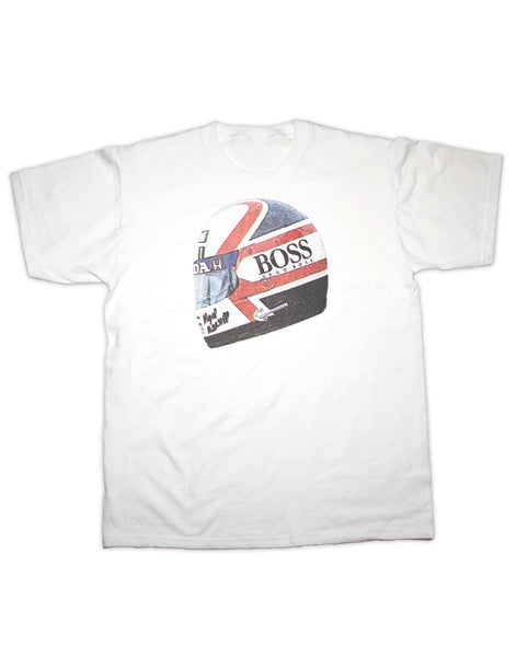 Mansell Race Helmet Print T Shirt
