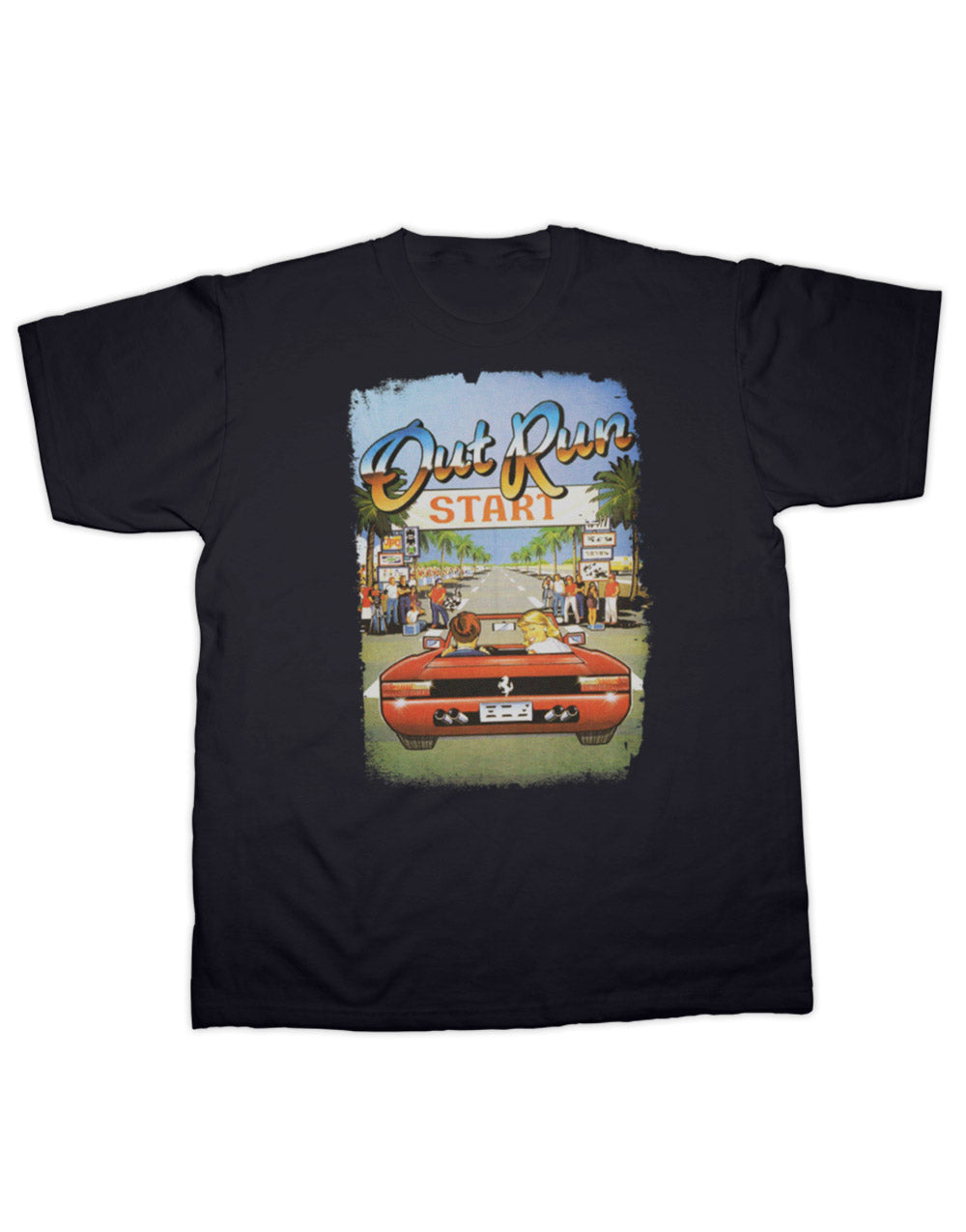 Out Run Retro T Shirt