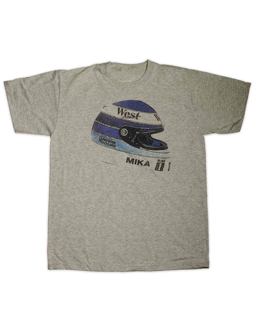 Mika Hakkinen Race Helmet T Shirt