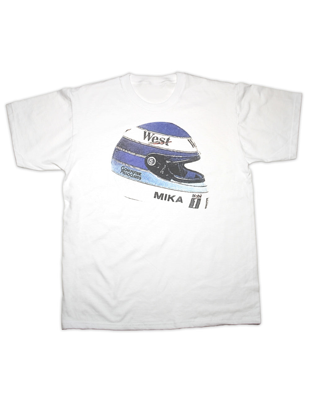 Mika Hakkinen Race Helmet T Shirt