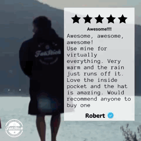 FREE BEANIE | Recycled Fleece Changing Robe “FatWrap” | Waterproof |Beach | Swimming | Surfing | Coat