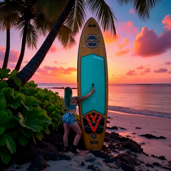 Wooden Menace 11'2 Inflatable Paddle Board | SUP With Seat