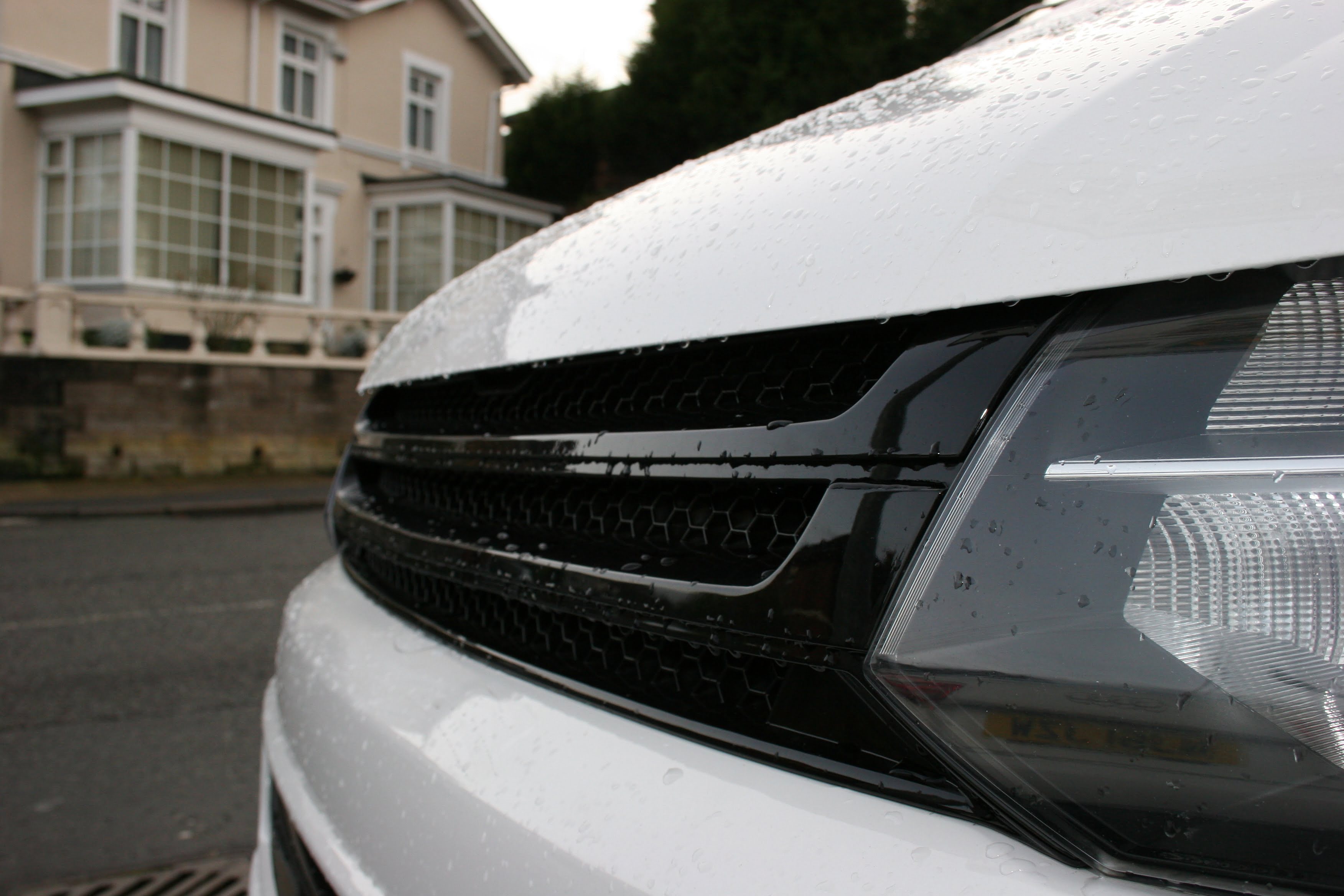 For VW T5.1 Transporter Van Front Styling Gloss-Black Package (2pcs) Painted and Ready to Fit