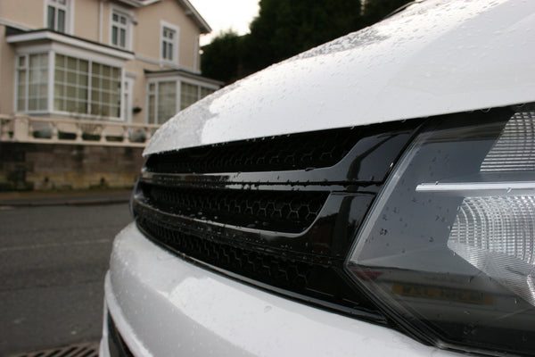 For VW T5.1 Transporter Van Front Styling Gloss-Black Package (2pcs) Painted and Ready to Fit