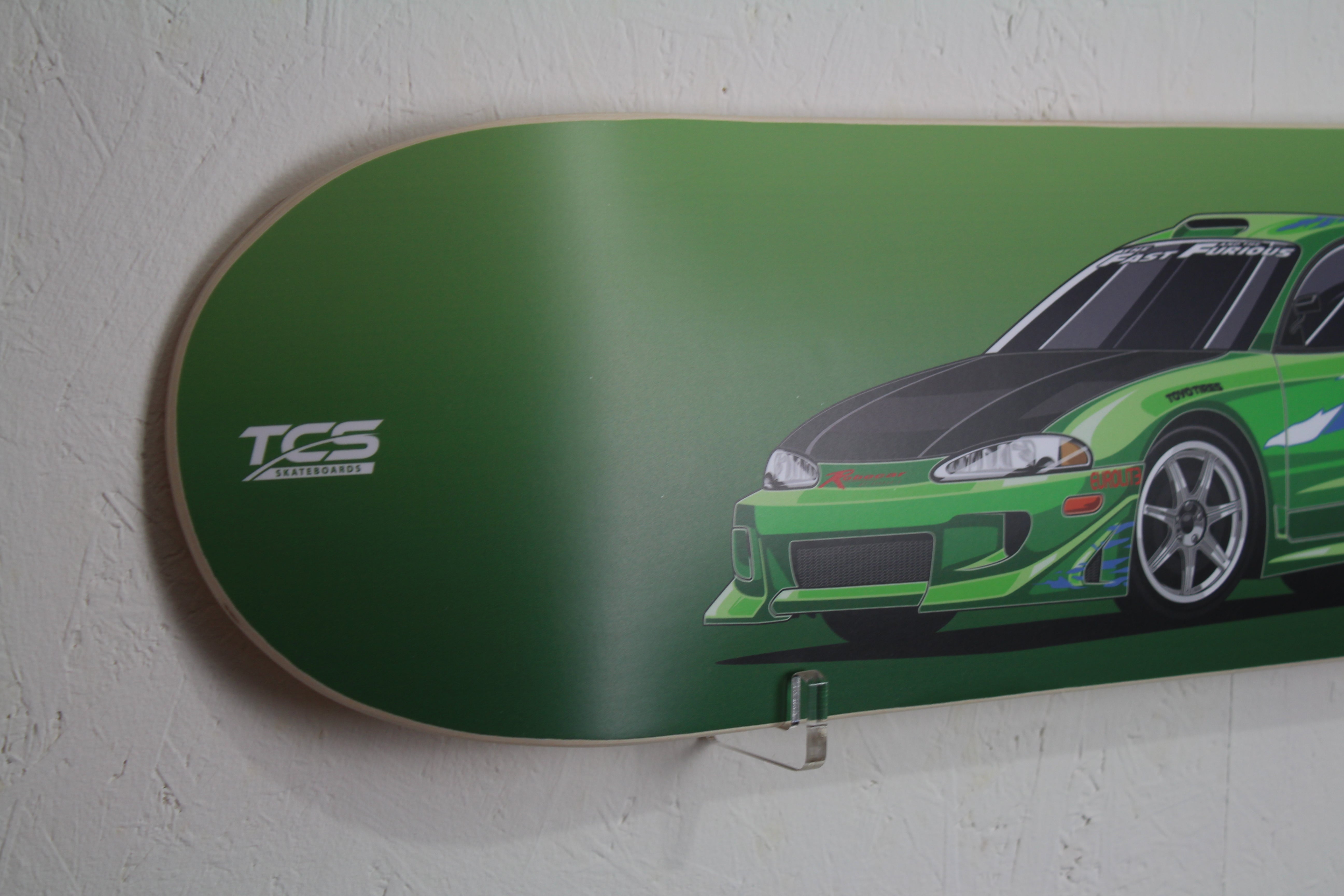 Fast and Furious inspired Mitsubishi Eclipse Skate Deck Wall Art