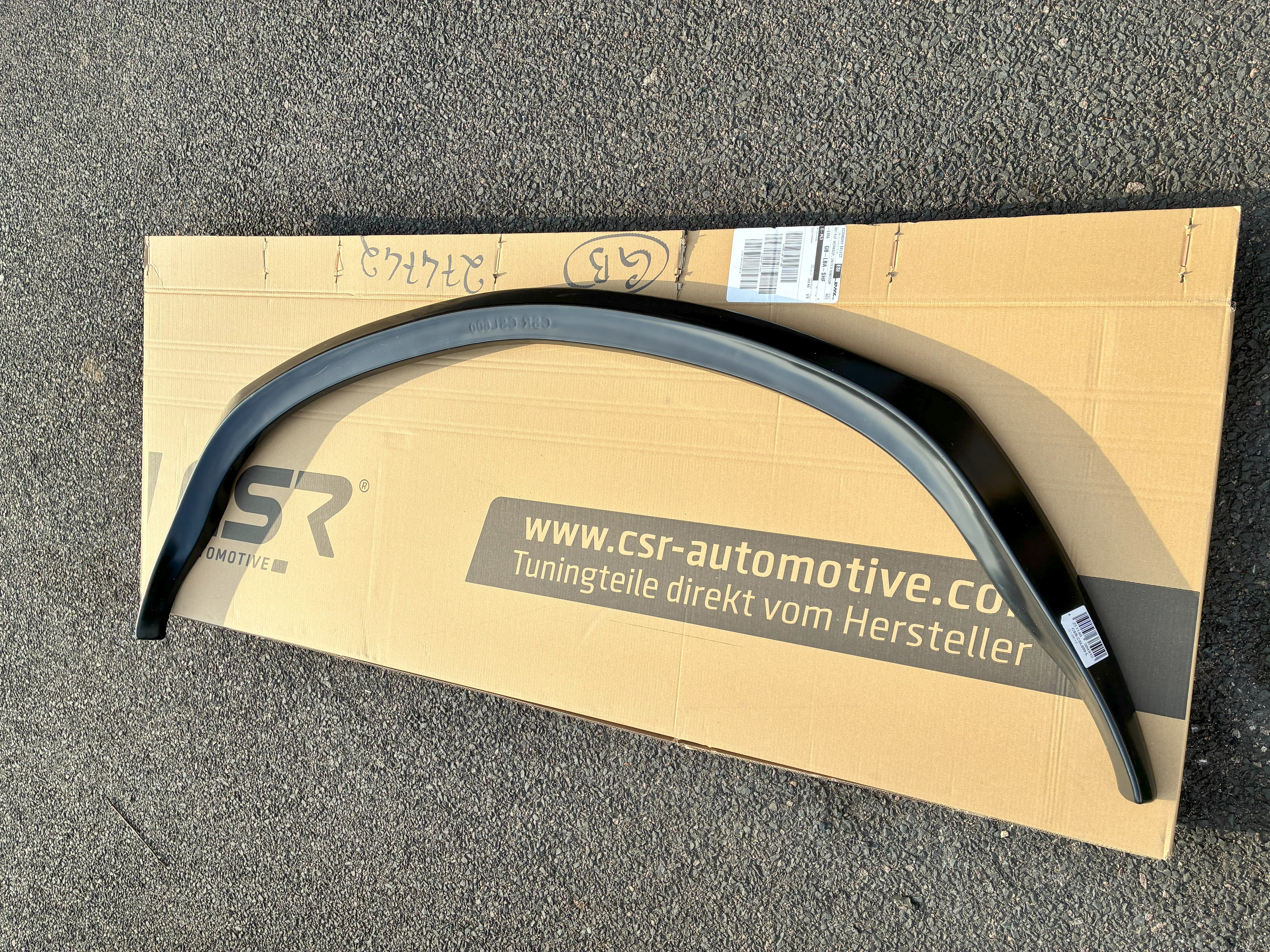 CSR-A Porsche 986 Boxster 1996 -2002 Front Bumper Splitter Valance Spoiler Black ABS Ready to Fit or Paintable