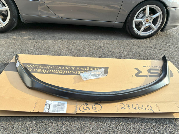 CSR-A Porsche 986 Boxster 1996 -2002 Front Bumper Splitter Valance Spoiler Black ABS Ready to Fit or Paintable