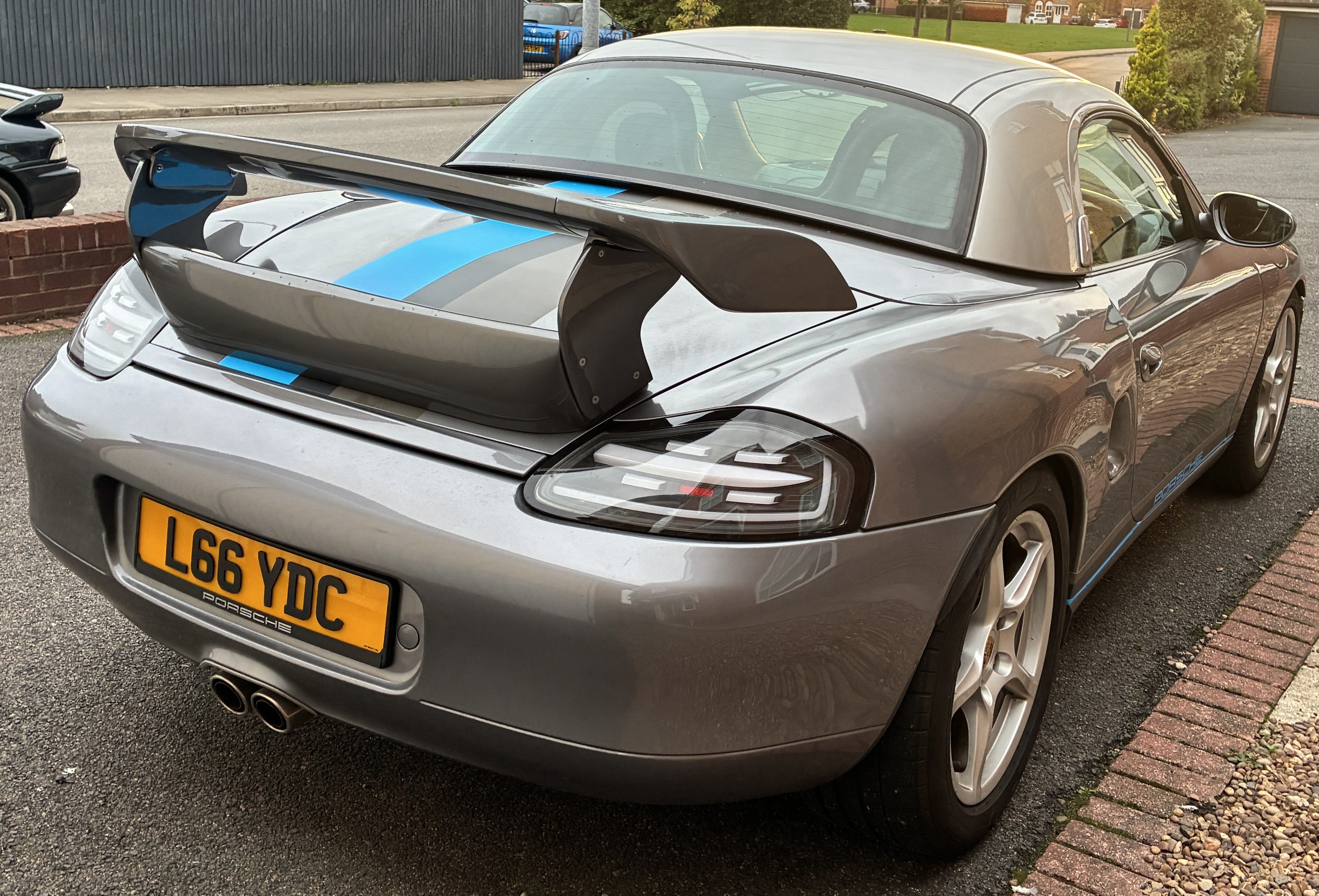 DS Porsche 986 Boxster 96-04 GTS Rear Wing Boot Tail Spoiler GT3 GT4 Unpainted FRP