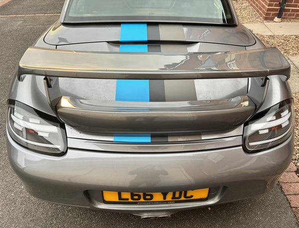 DS Porsche 986 Boxster 96-04 GTS Rear Wing Boot Tail Spoiler GT3 GT4 Unpainted FRP